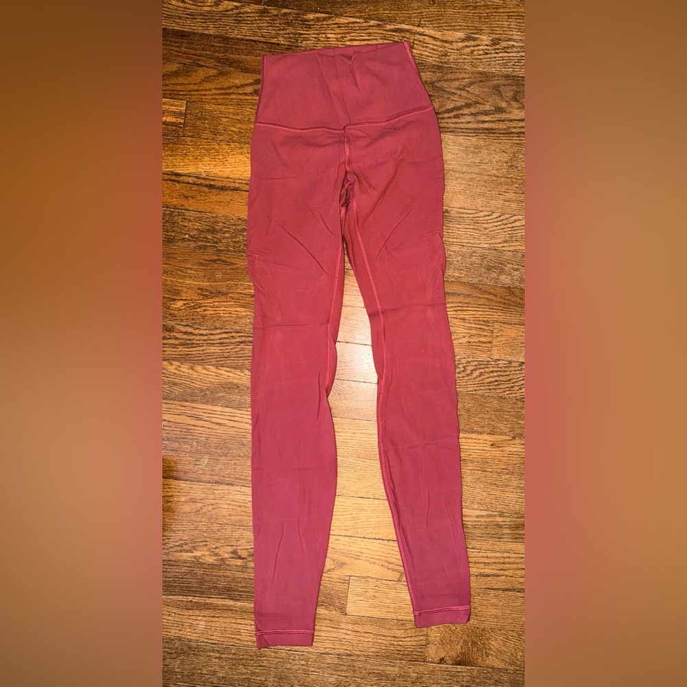 Lululemon Athletica Red Leggings
